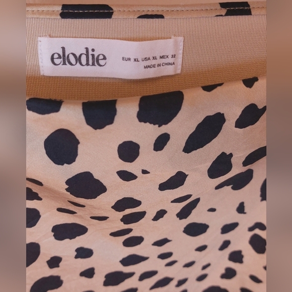 Elodie Satin Animal Print Leopard Print Mini Skirt Size XL Date Night Dressy - Picture 3 of 7